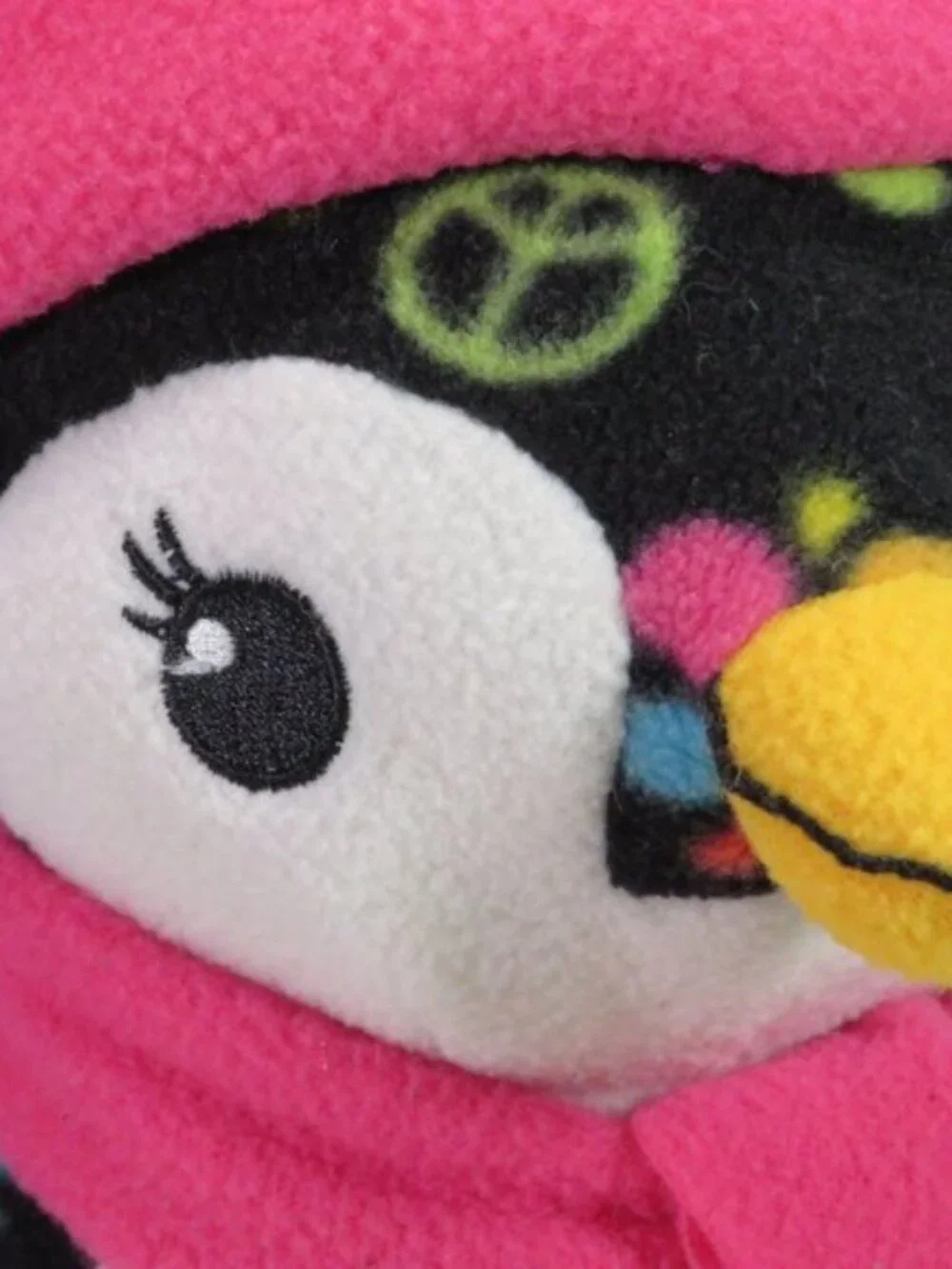 Vintage Penguin Plush Lot of 4 Webkinz Ganz Gund ABC Peace Sign Clips Christmas
